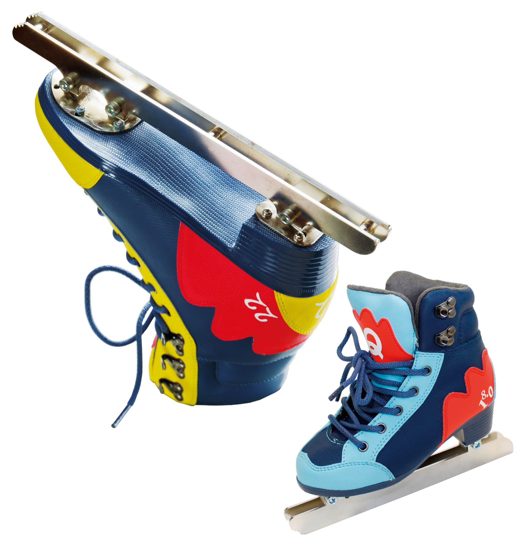 富士急ハイランドが開発した初めてでも立てる「二枚刃スケート靴」
