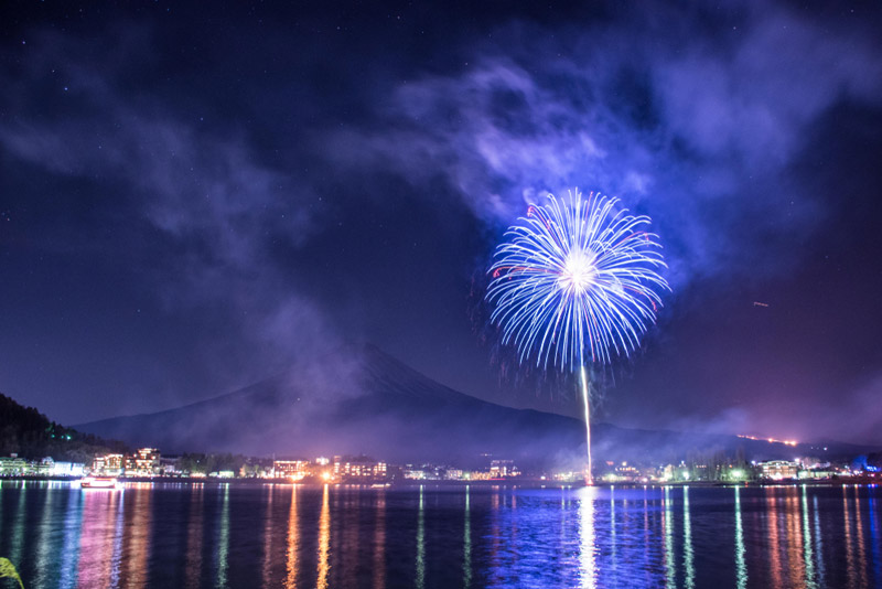 画像は「河口湖 湖上祭 大・花火大会（夏）」