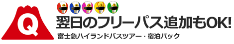 千葉（松戸・船橋）発【1泊2日】富士急ハイランドフリーパス付宿泊バスツアー（格安ホテル）