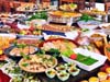 地元素材を生かした夕食の一例