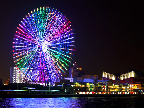 天保山大観覧車 世界最大級 高さ112mから見下ろす大阪の絶景 大阪観光スポット情報 バスツアーのアップオン