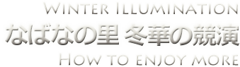 なばなの里イルミネーション「冬華の競演」の楽しみ方